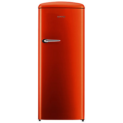 Gorenje ORB153 Freestanding Fridge, A+++ Energy Rating, Right-Hand Hinge, 60cm Wide Juicy Orange